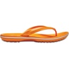 Crocs Unisex Adult Crocband Flip Flop Sandal(Blazing Orange-white)