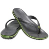 Crocs Unisex Adult Crocband Flip Flop Sandal(Graphite/Volt Green)