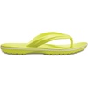 Crocs Unisex Adult Crocband Flip Flop Sandal(Tennis Ball Green/White)