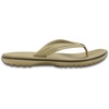 Crocs Unisex Adult Crocband Flip Flop Sandal(Tumbleweed/Espresso)