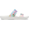 Crocs Unisex-Adult Classic Slide Sandal(Rainbow Swirl)
