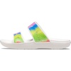 Crocs Unisex-Adult Classic Slide Sandal(White/Spray Dye)