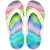 Crocs Unisex’s Classic Flip Flops(White/Multi)