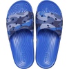 Crocs Women’s Classic Camo Slide Sandals(Blue Bolt/Multi)