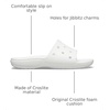 Crocs Women’s Classic Tie-Dye Slides(White)