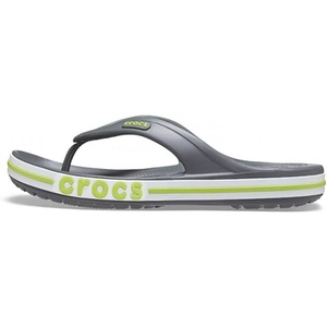 Crocs Unisex Adult Bayaband Slide Sandals(Slate Grey Lime Punch)
