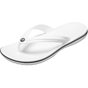 Crocs Unisex Adult Crocband Flip Flop Sandal(White)