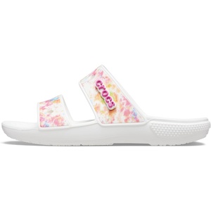 Crocs Unisex-Adult Classic Slide Sandal(Multi/White)