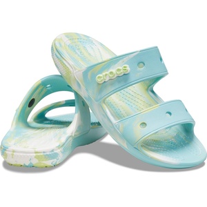Crocs Unisex-Adult Classic Slide Sandal(Pure Water/Multi)