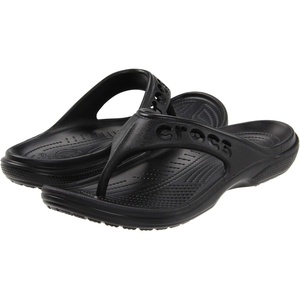 Crocs Women’s Baya Flip Sandals(Black)