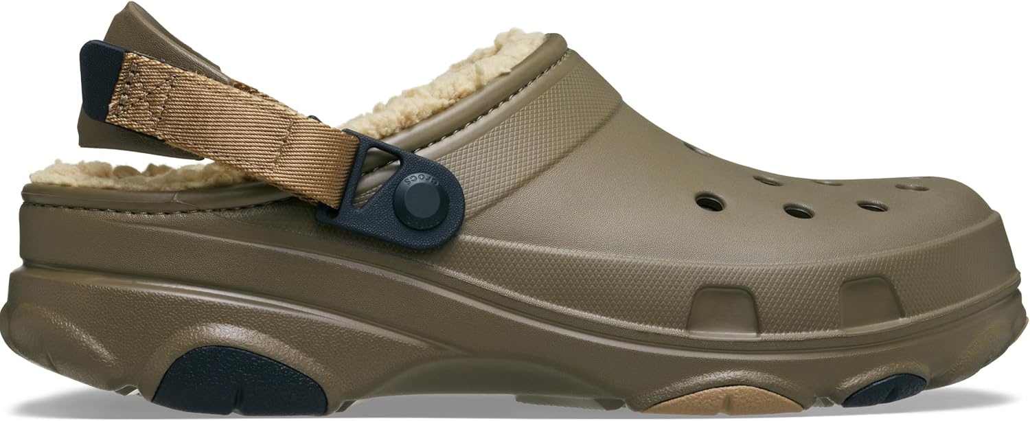 image:imageCrocs UnisexAdult Classic All Terrain Lined Clogs Adjustable Heel StrapWalnut