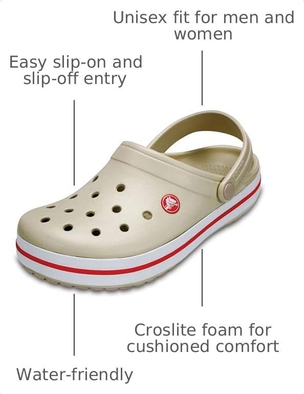image:imageCrocs UnisexAdult Crocband ClogStuccoMelon 2