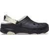 Crocs Unisex-Adult Classic All Terrain Lined Clogs Adjustable Heel Strap(Black)
