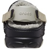 Crocs Unisex-Adult Classic All Terrain Lined Clogs Adjustable Heel Strap(Black)