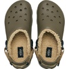 Crocs Unisex-Adult Classic All Terrain Lined Clogs Adjustable Heel Strap(Walnut)