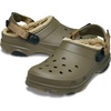 Crocs Unisex-Adult Classic All Terrain Lined Clogs Adjustable Heel Strap(Walnut)