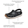 Crocs Unisex-Adult Classic Retro Runner Clogs(Black)