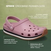 Crocs Unisex-Adult Classic Retro Runner Clogs(Mauve)