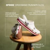 Crocs Unisex-Adult Classic Retro Runner Clogs(Summit White)