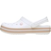 Crocs Unisex-Adult Crocband Clog(White/Pink Caramel)