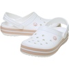 Crocs Unisex-Adult Crocband Clog(White/Pink Caramel)