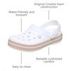 Crocs Unisex-Adult Crocband Clog(White/Pink Caramel)