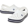 Crocs Unisex-Adult Crocband Clog(White/White/Navy)