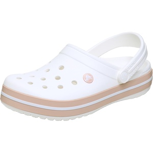 Crocs Unisex-Adult Crocband Clog(White/Pink Caramel)