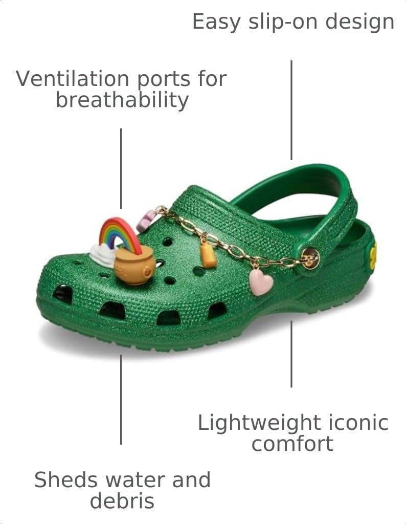 image:imageCrocs Unisex Adult Classic Lucky Charms ClogsKelly Green