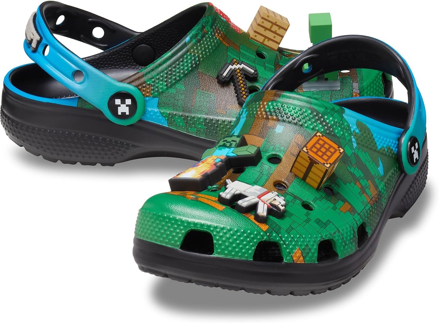 image:imageCrocs UnisexAdult Classic Minecraft ClogsMinecraftGreen