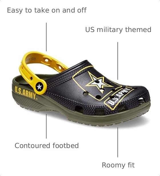 image:imageCrocs UnisexAdult Classic United States Military ClogsArmy