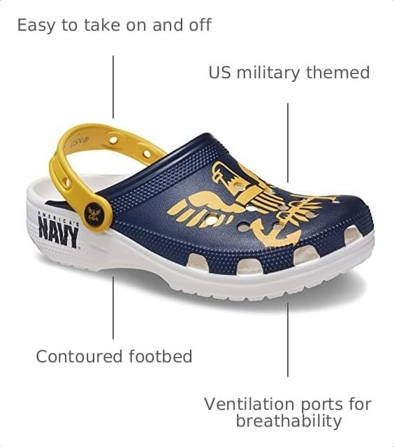 image:imageCrocs UnisexAdult Classic United States Military ClogsNavy