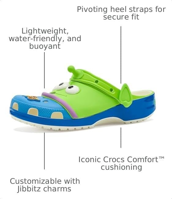 image:imageCrocs UnisexAdult Disney Pixar Toy Story Classic ClogsAliens