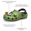 Crocs Unisex-Adult Classic Minecraft Clogs(Multi Green)