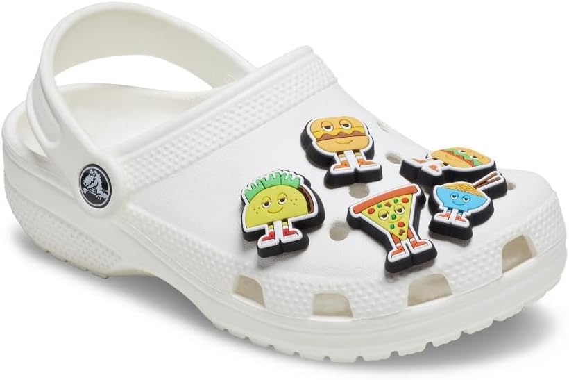 image:imageCrocs Jibbitz Shoe Charms Super Fun Kids Multi Pack Crocs Charms for Girls and BoysChill Foods 5Pack