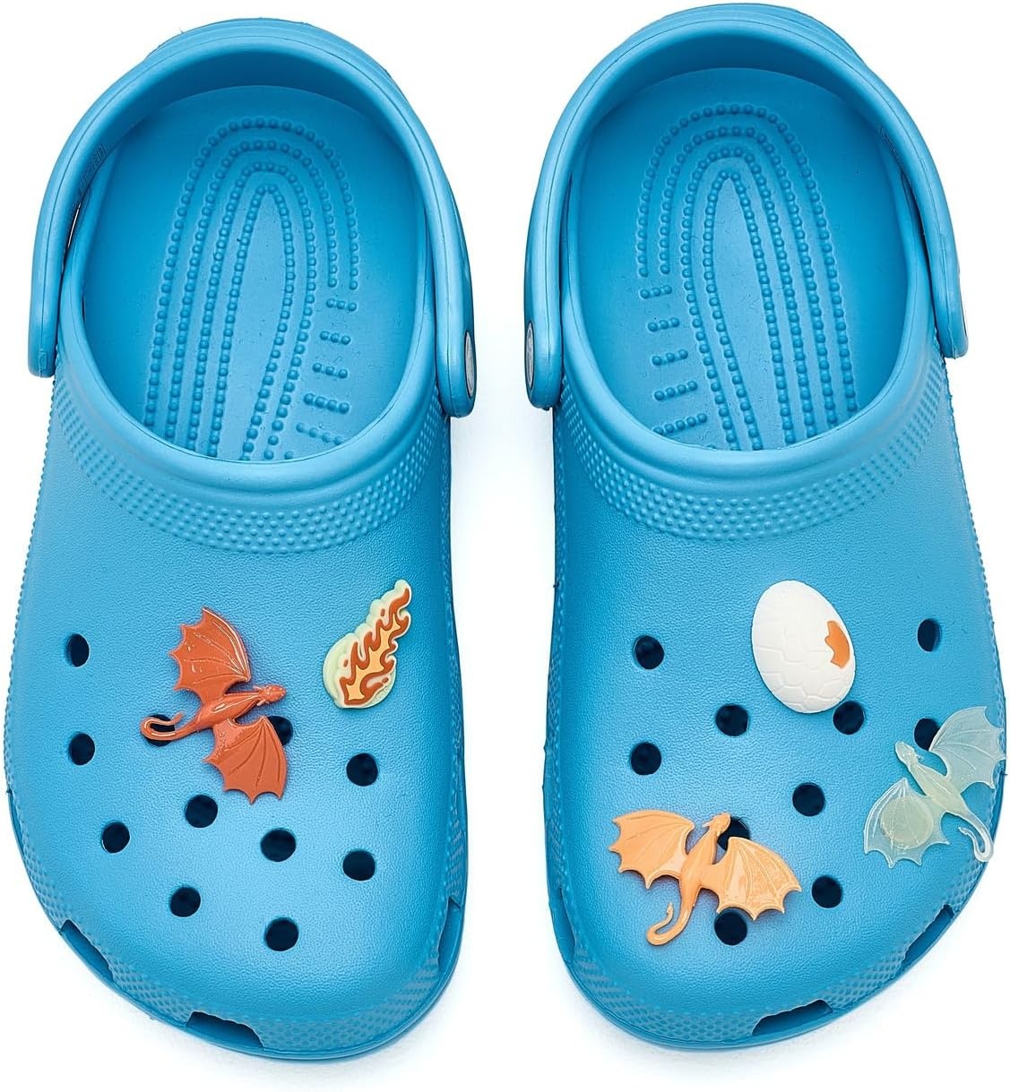image:imageCrocs Jibbitz Shoe Charms Super Fun Kids Multi Pack Crocs Charms for Girls and BoysGlow in the Dark Dragon 5pack