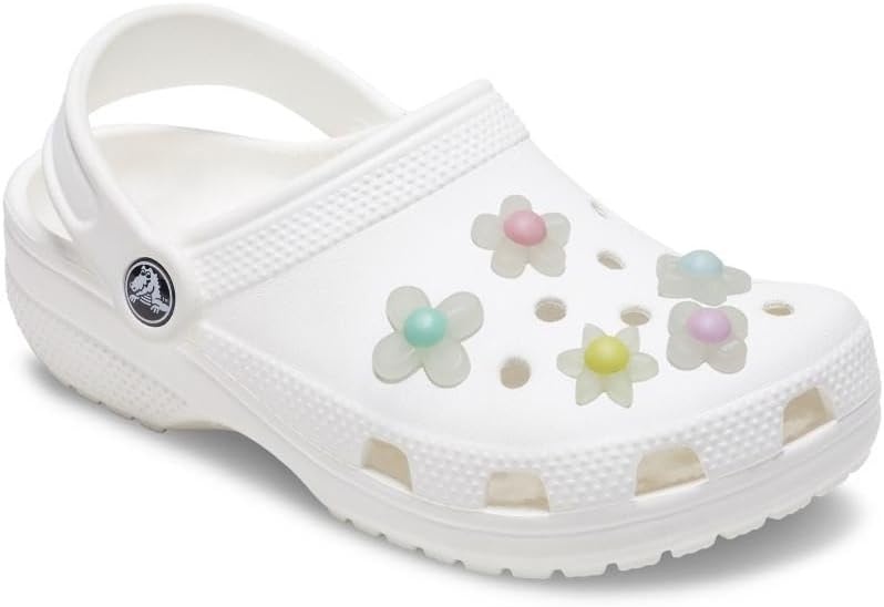 image:imageCrocs Jibbitz Shoe Charms Super Fun Kids Multi Pack Crocs Charms for Girls and BoysIridescent Flowers