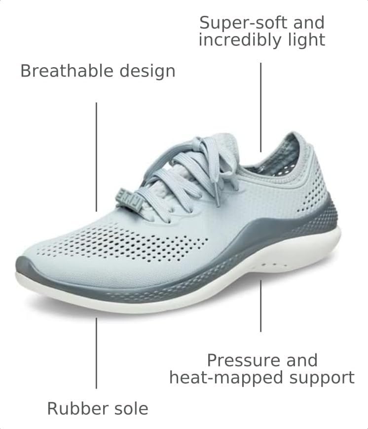 image:imageCrocs Mens LiteRide 360 Pacer SneakerLight GreySlate Grey