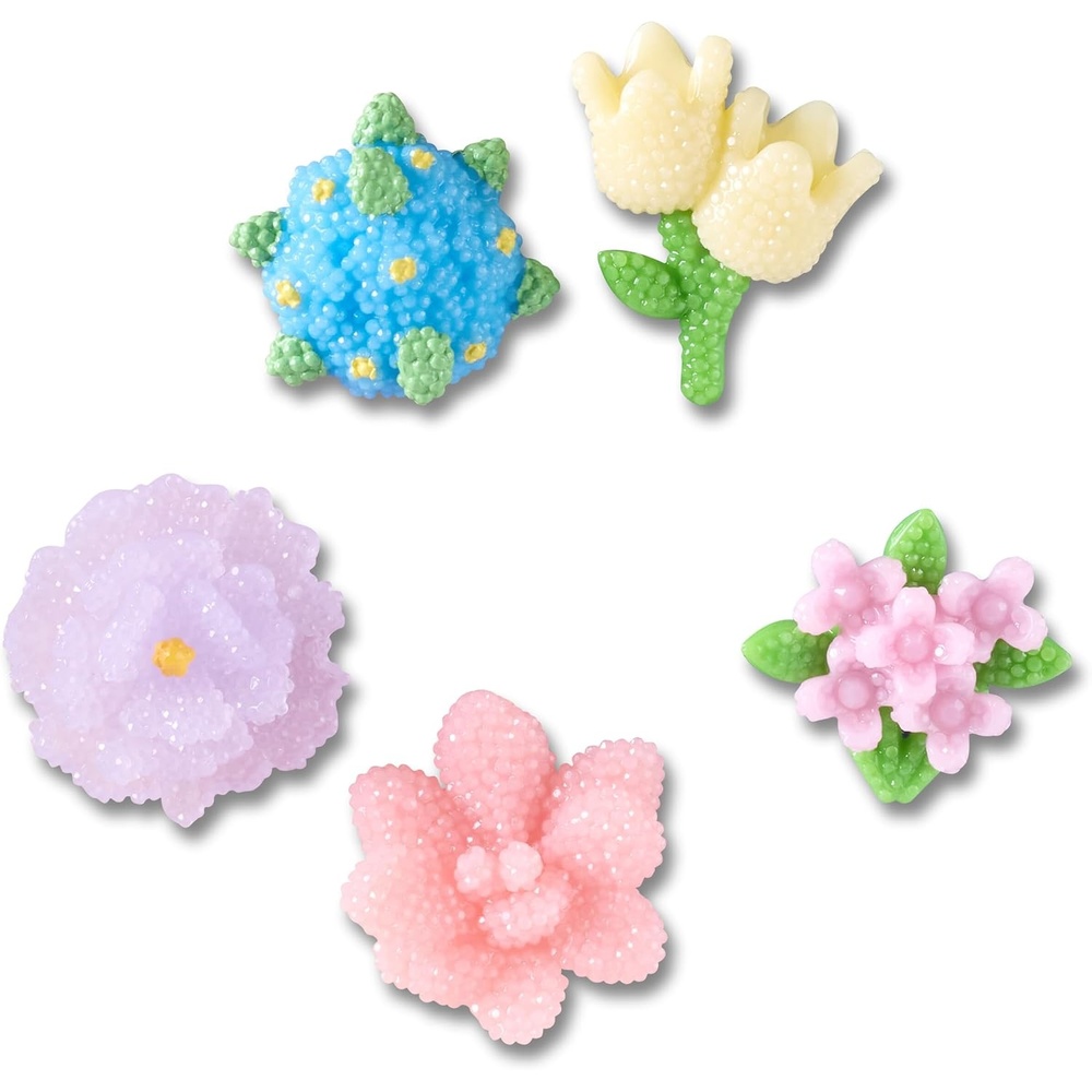 image:imageCrocs Jibbitz Shoe Charms Super Fun Kids Multi Pack Crocs Charms for Girls and BoysBeaded Flowers