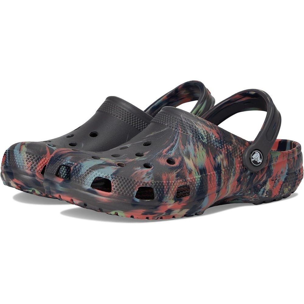 image:imageCrocs Unisex Adult Classic Marbled Tiedye ClogsBlack SandMulti