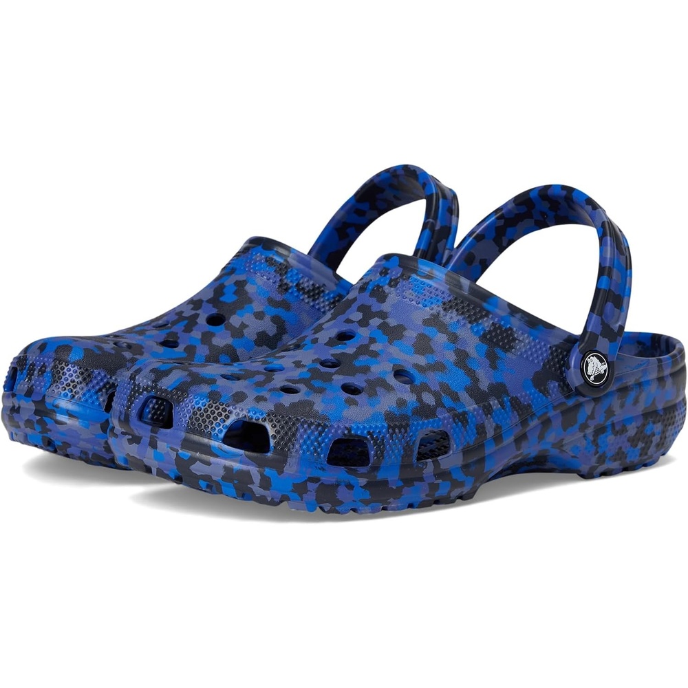 image:imageCrocs Unisex Adult Classic Marbled Tiedye ClogsBlue BoltMulti Confetti