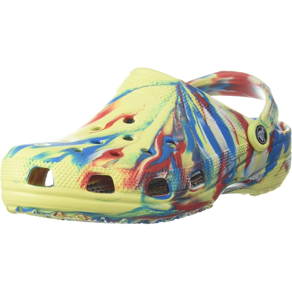 image:imageCrocs Unisex Adult Classic Marbled Tiedye ClogsSulphurMulti