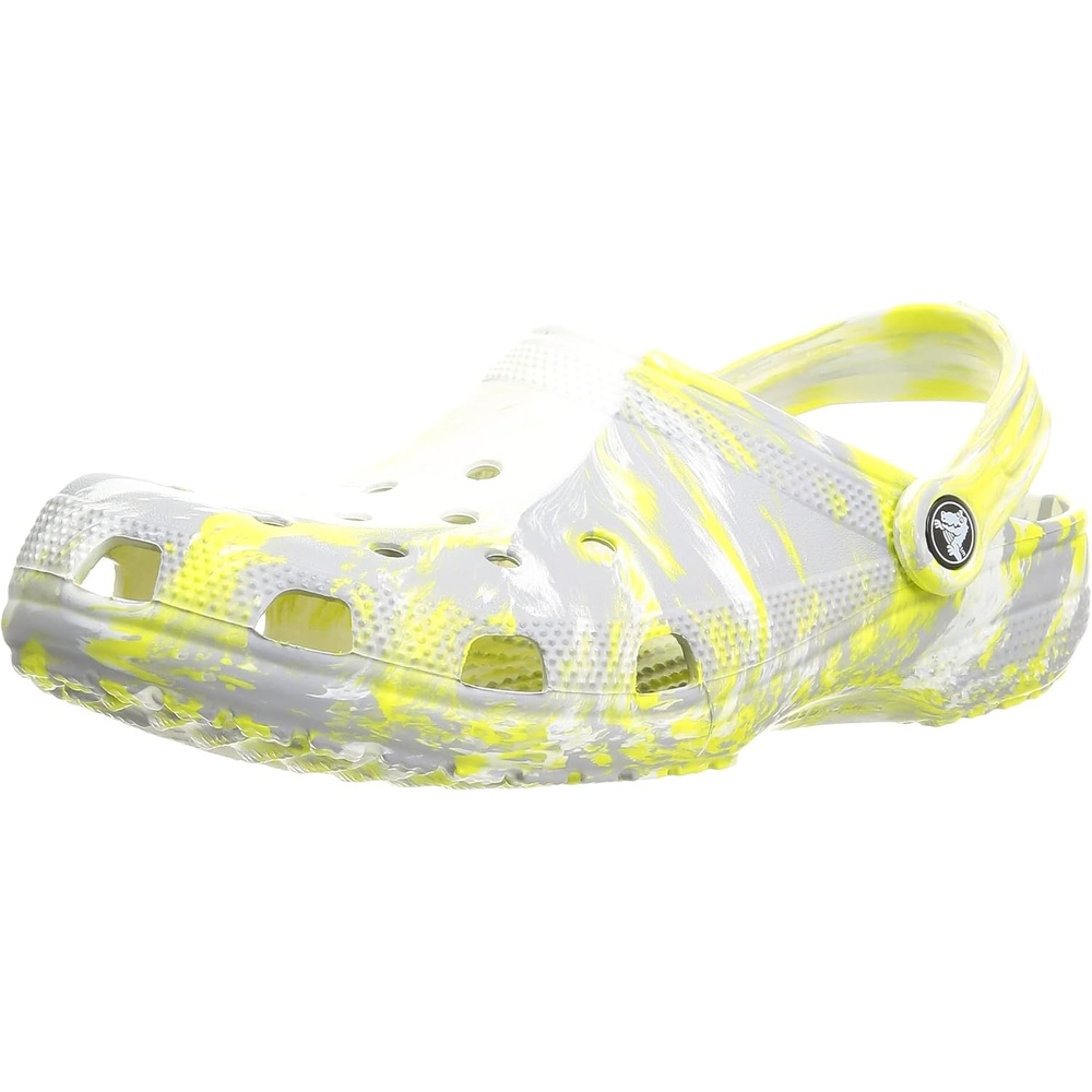 image:imageCrocs Unisex Adult Classic Marbled Tiedye ClogsWhiteMicrochip