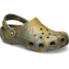 Crocs Unisex Adult Classic Marbled Tie-dye Clogs(Aloe/Multi)