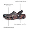 Crocs Unisex Adult Classic Marbled Tie-dye Clogs(Black Sand/Multi)