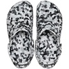 Crocs Unisex Adult Classic Marbled Tie-dye Clogs(Black/White Confetti)