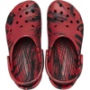 Crocs Unisex Adult Classic Marbled Tie-dye Clogs(Pepper/Black)