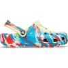 Crocs Unisex Adult Classic Marbled Tie-dye Clogs(Sulphur/Multi)