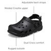 Crocs Unisex Adult Duet Max II Clogs(Black)