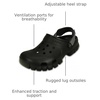 Crocs Unisex Adult Offroad Sport Clogs(Black/Graphite)